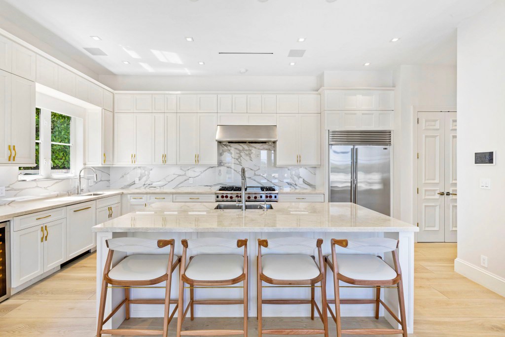 The kitchen. 
