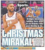 December 26, 2024 New York Post Back Cover