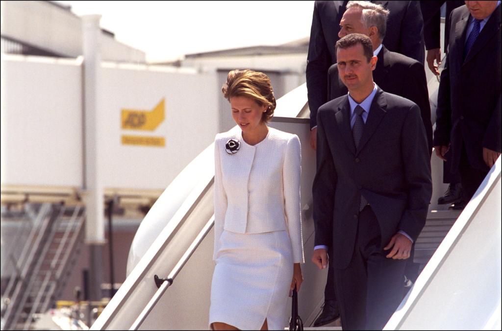Asma al-Assad and Bashar al-Assad.