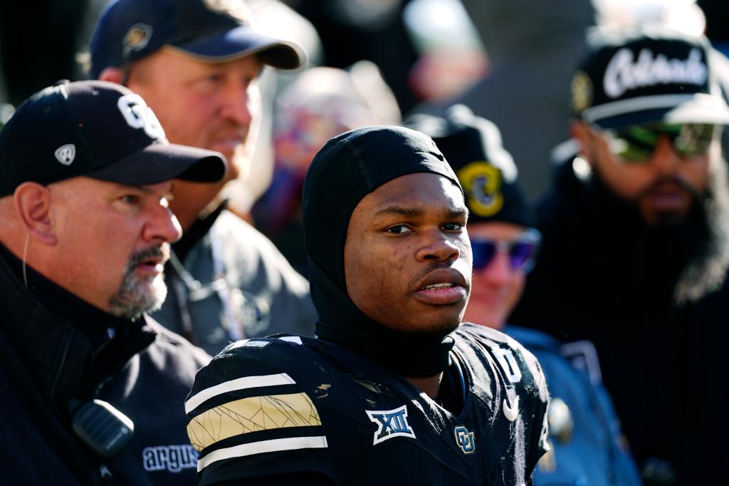 Travis Hunter caught three touchdown passes during Colorado's win Friday.