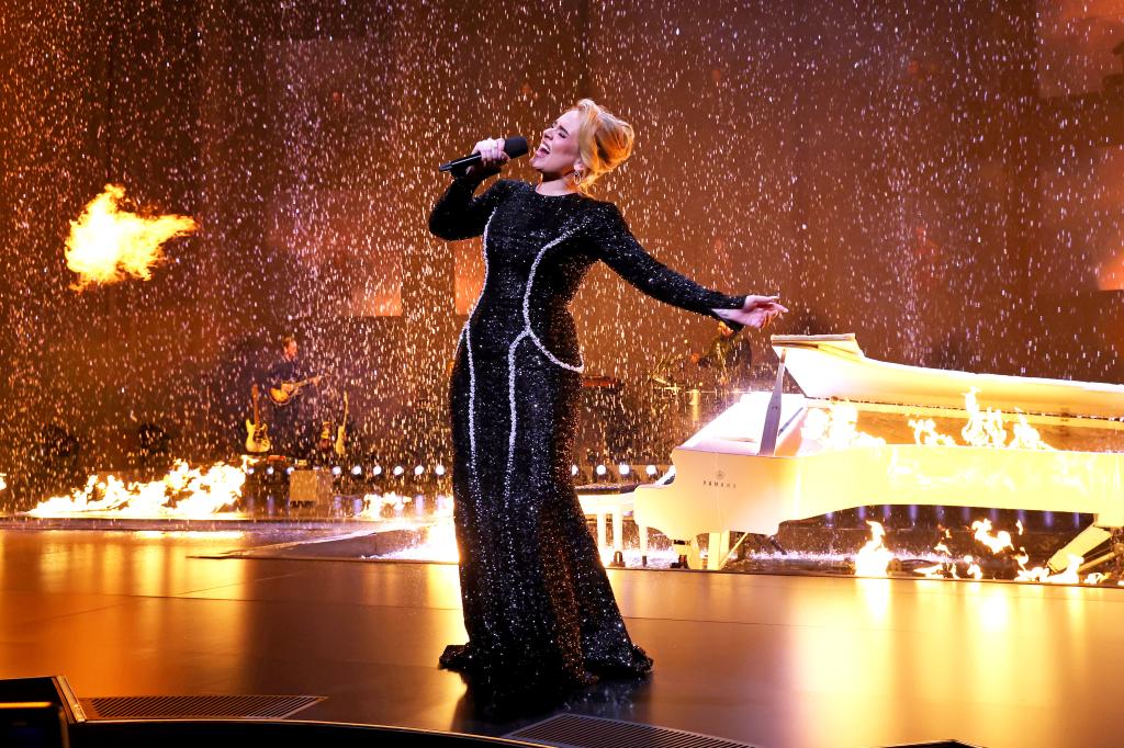 Adele performs in Las Vegas on January 26, 2024