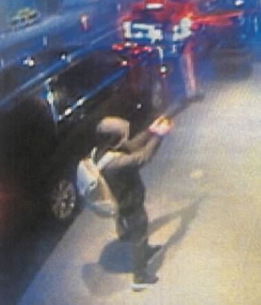 The suspect fired at Thompson from a distance, with his gun reportedly outfitted with a silencer.