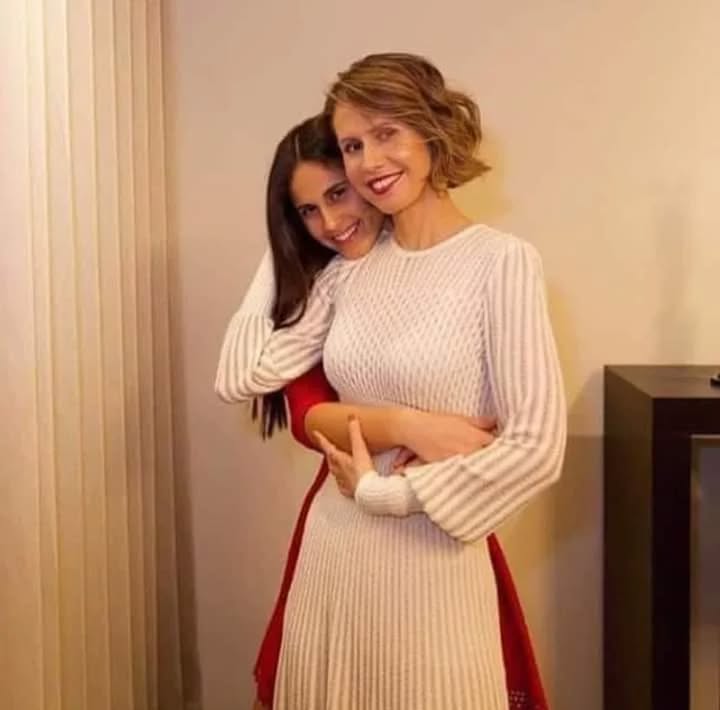 Asma al-Assad and Zain al-Assad.