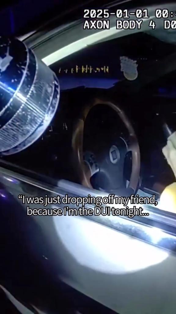 The Murrieta Police Department in Southern California shared a bodycam video of the encounter on its Instagram page on Thursday.