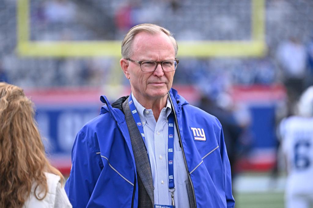 John Mara looks on prior the Giants-Colts game on Dec. 29, 2024. 
