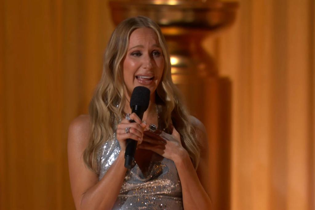 Nikki Glaser at the 2025 Golden Globes