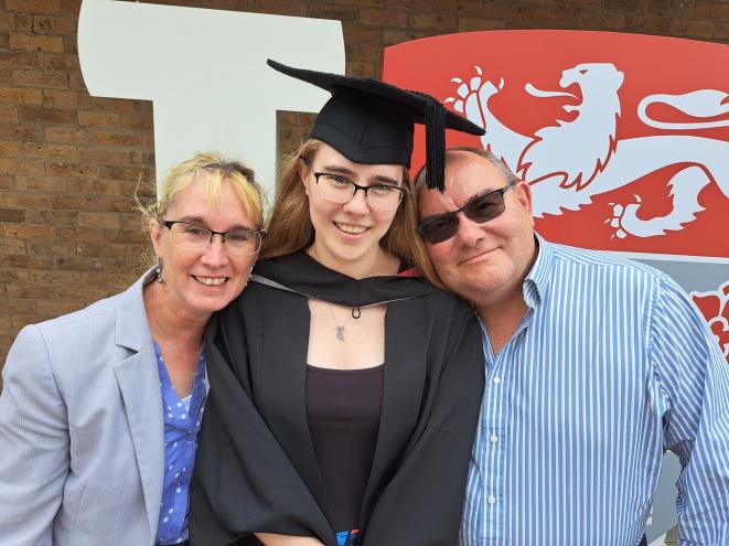 A 24-year-old PhD student, Charlotte Sprason, saved money by purchasing a $161,000 three-bedroom home through the "Buy for Uni" mortgage scheme rather than paying $966 per month for university accommodation.