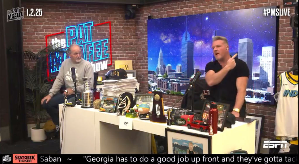 Pat McAfee has no problem kicking star players to the side of the road. 