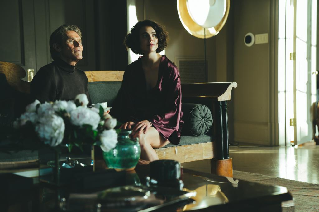 Willem Dafoe and Margaret Qualley in "Kinds of Kindness"