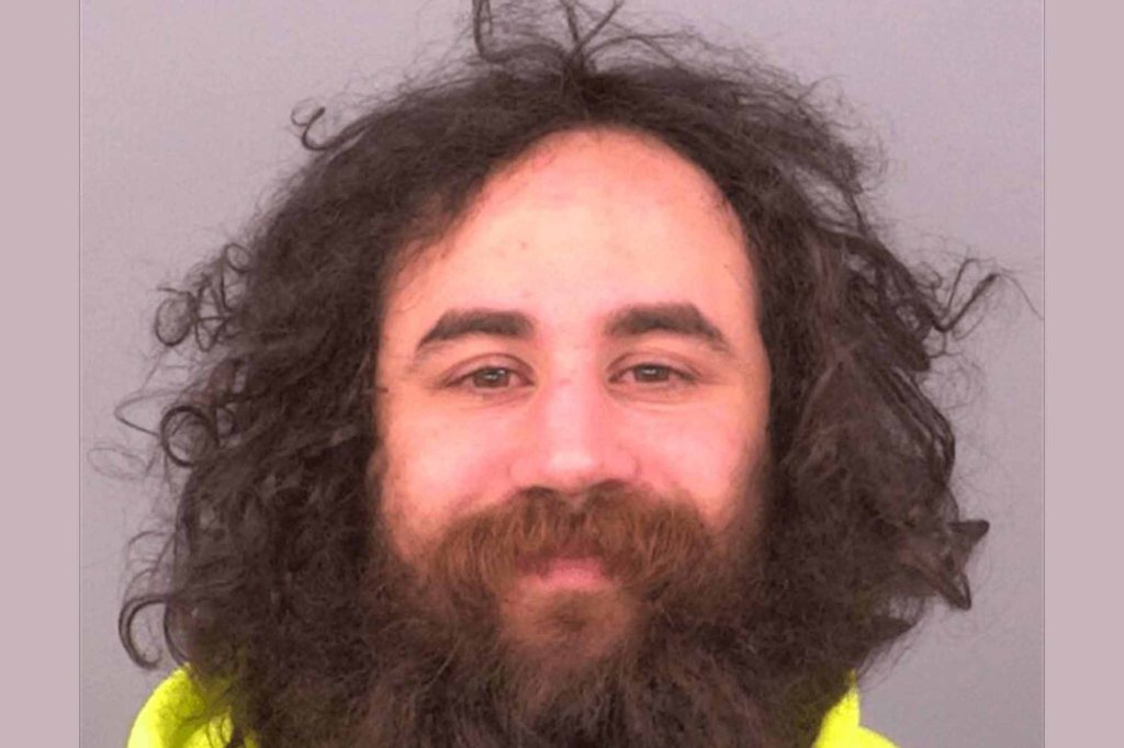 The alleged robber was arrested at his motel room on Wednesday. 