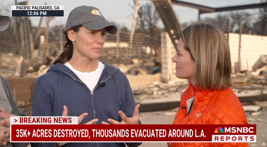 Jennifer Garner revealed a friend from church died in the blaze.