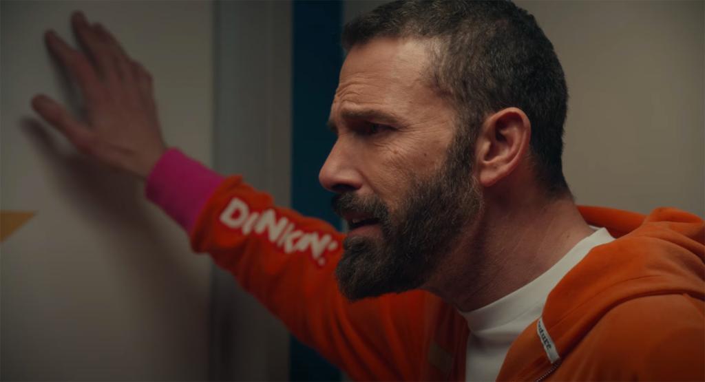 Ben Affleck in the Dunkin' Donuts commercial