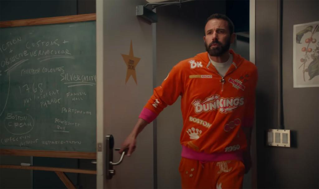 Ben Affleck in the Dunkin' Donuts commercial