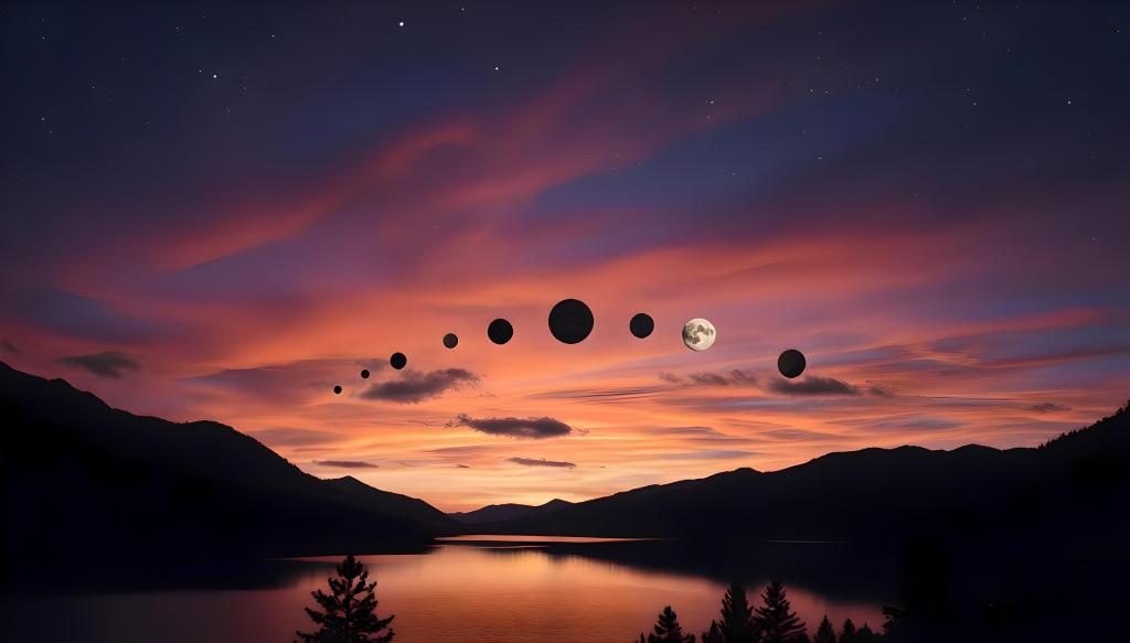 A rare celestial phenomenon Seven planets align in a dazzling evening sky, a cosmic parade to inspire wonder and awe in skywatchers worldwide