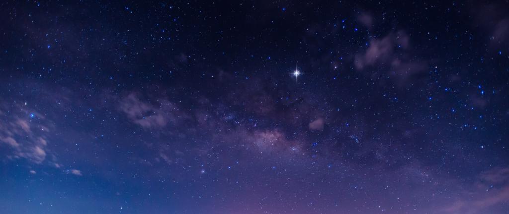 Panorama blue night sky milky way and star on dark background.Un