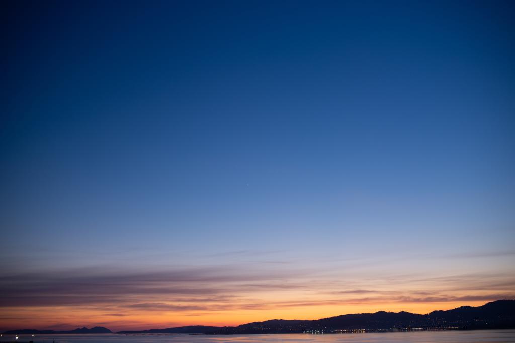 Sunset sky full of clouds