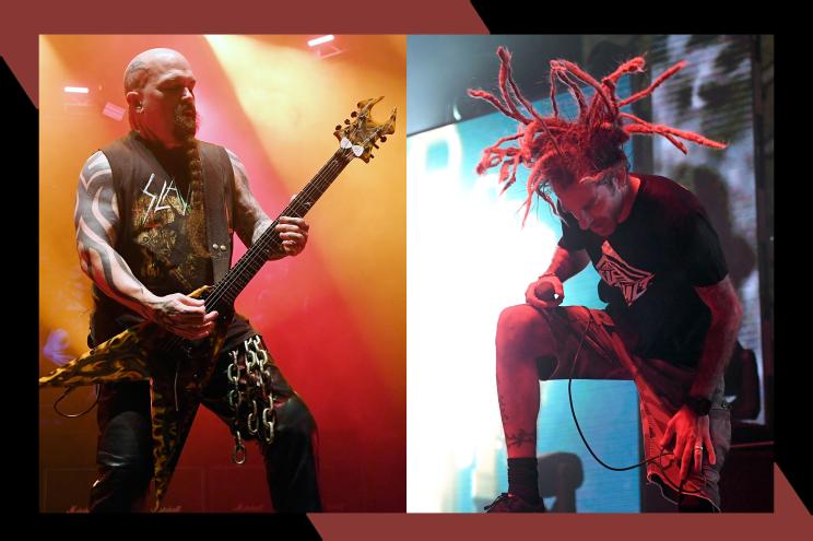 Slayer frontman Kerry King (L) and Lamb of God singer Randy Blythe are both headlining at the 2025 Louder Than Life Festival in Lexington, KY.