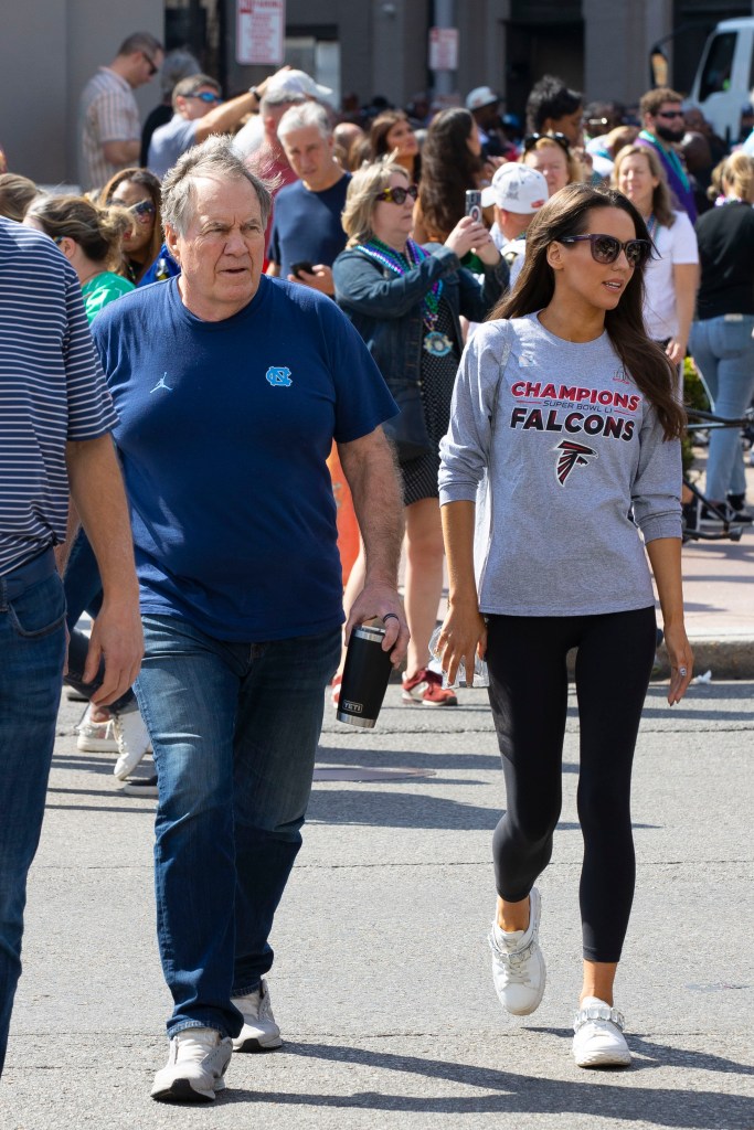 Bill Belichick and Jordon Hudson continue to fuel engagement rumors as they step out in New Orleans on Feb. 8, 2025.