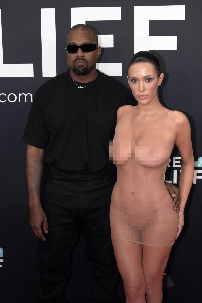 Kanye West and his wife Bianca Censori