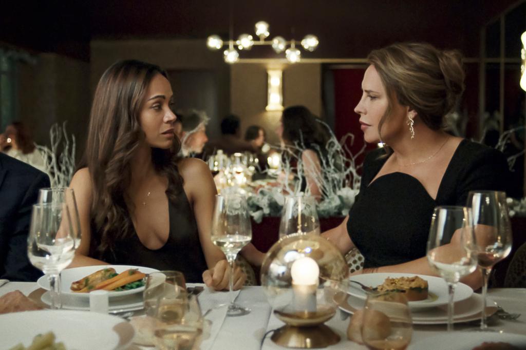 Zoe Saldana, Karla Sofia Gascon in "Emilia Perez"