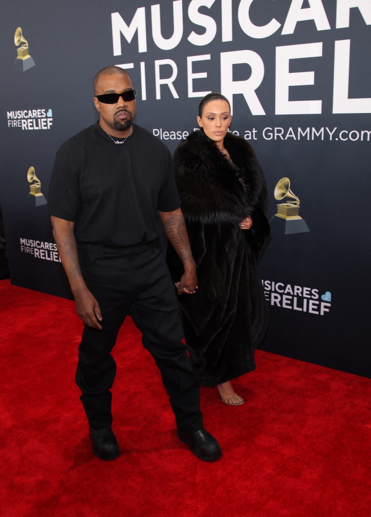 Kanye West, Bianca Censori at the Grammys