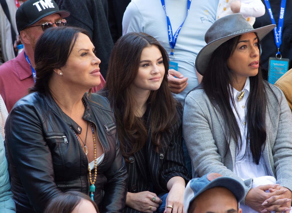 Karla Gascon, Selena Gomez, and Adriana Paz at the 2024 Telluride Film Festival