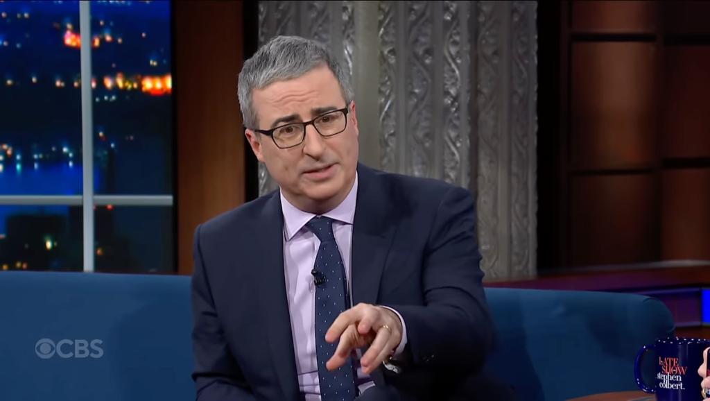 Liberal HBO host John Oliver.