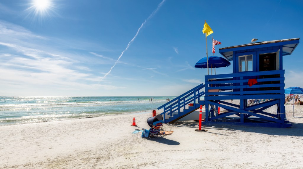 Siesta Beach in Siesta Key, Florida, has a family-friendly atmosphere, according to Tripadvisor. 