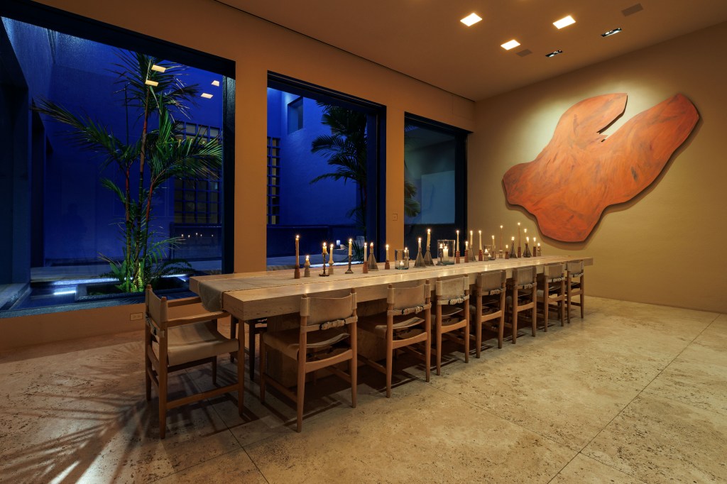 The formal dining area. 