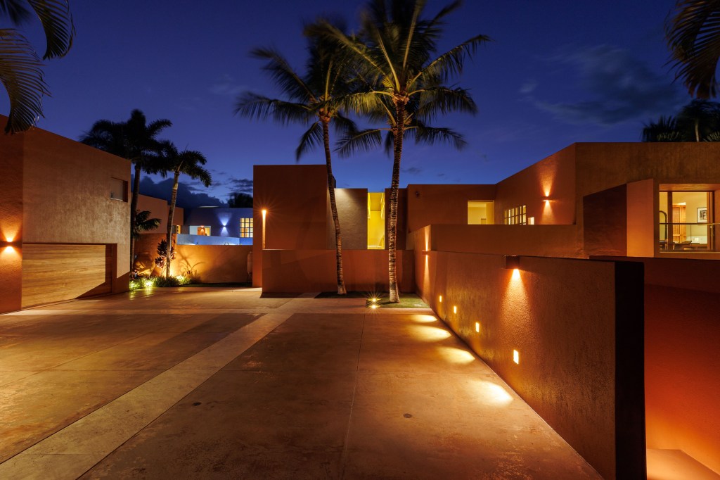 The home has built-in lighting throughout. 