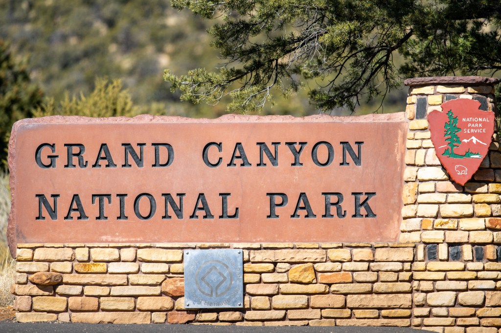 Sign for the Grand Canyon