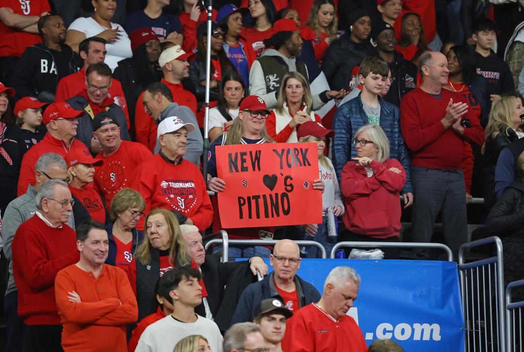 St. John's Red Storm fans in the stands during the second half.