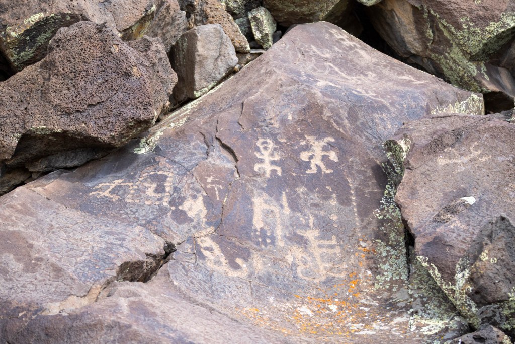 Native American petroglyphs can be seen throughout the ranch.  