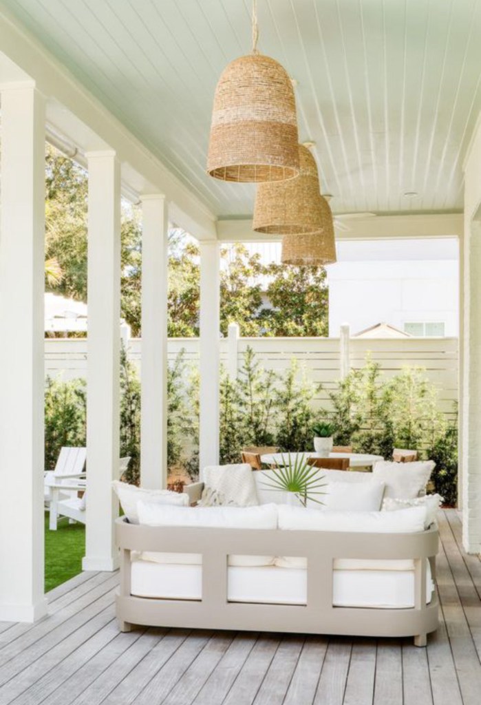outdoor space of florida beachhouse