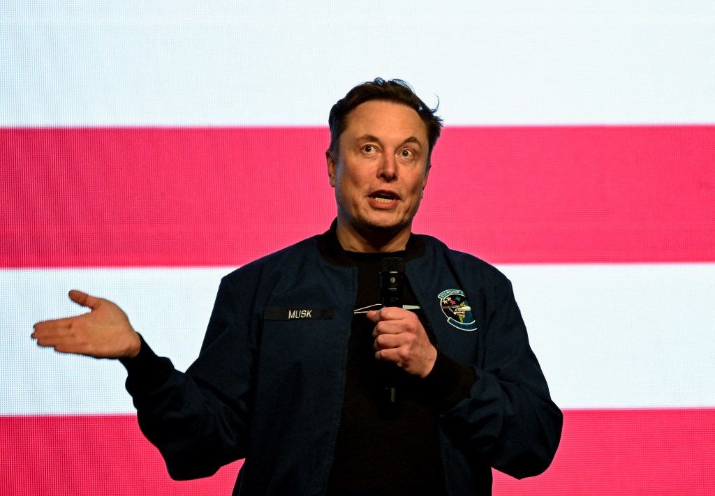 Elon Musk, adviser to U.S. President Donald Trump, speaking at a rally in Green Bay, Wisconsin in support of a conservative state Supreme Court candidate