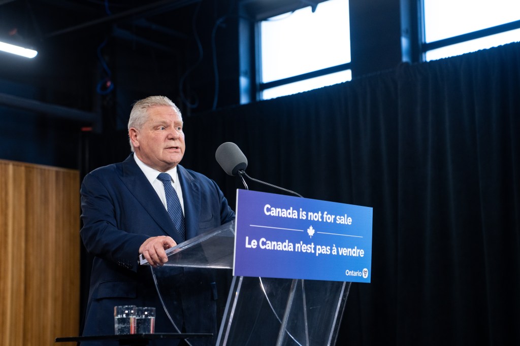 Ontario Premier Doug Ford ordered a $7-per-megawatt-per-hour fee on all power exports to the three states -- New York, Michigan and Minnesota.