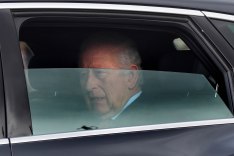King Charles was spotted waving to onlookers in London on March 28, 2025, one day after his brief hospitalization.