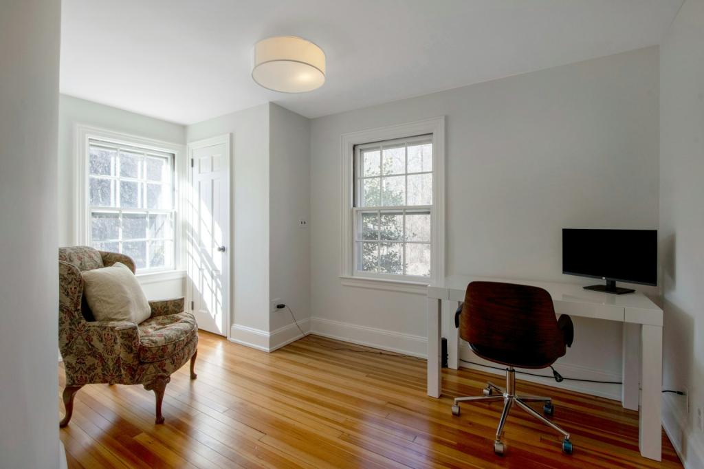 A little home office nook in the 4794 square foot home