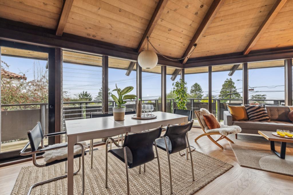 The dining space. 