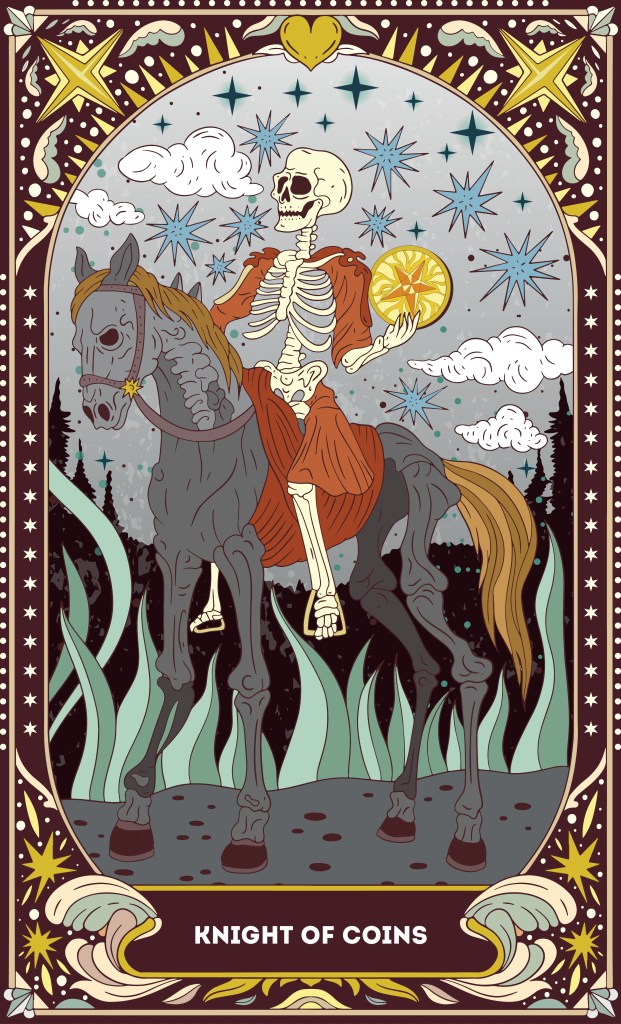 Knight of Coins tarot card