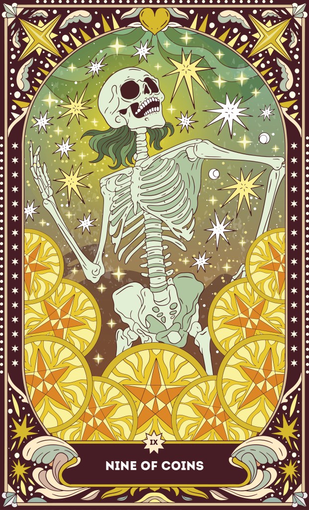 Nine of Coins tarot card