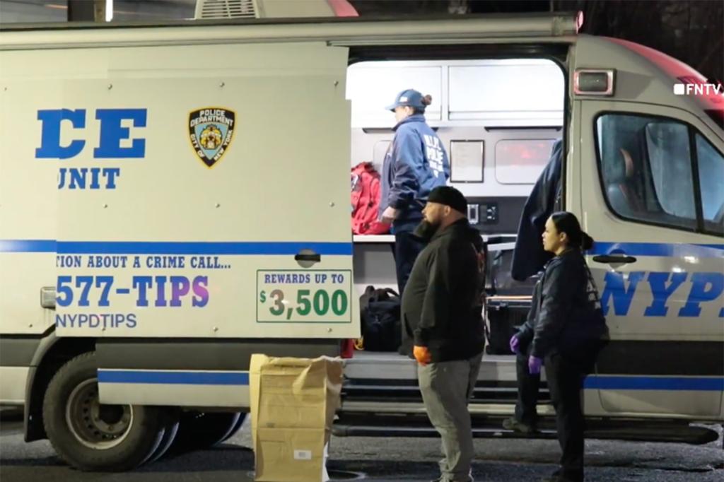 EMS and detectives investigating a possible Fentanyl lab in a Brooklyn apartment, with evidence bags and photography equipment present, featuring Eddie Hall.
