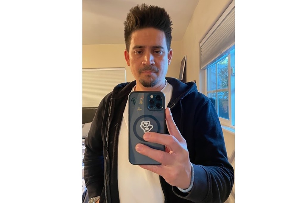 Murillo after washing his hair with his Ulo Shampoo and Conditioner.