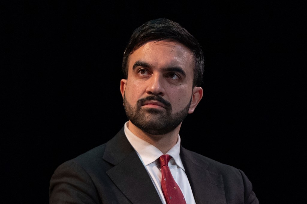 Assemblyman Zohran Mamdani participates in a District Council 37 New York City mayoral forum, Wednesday, Feb. 26, 2025, in New York. 