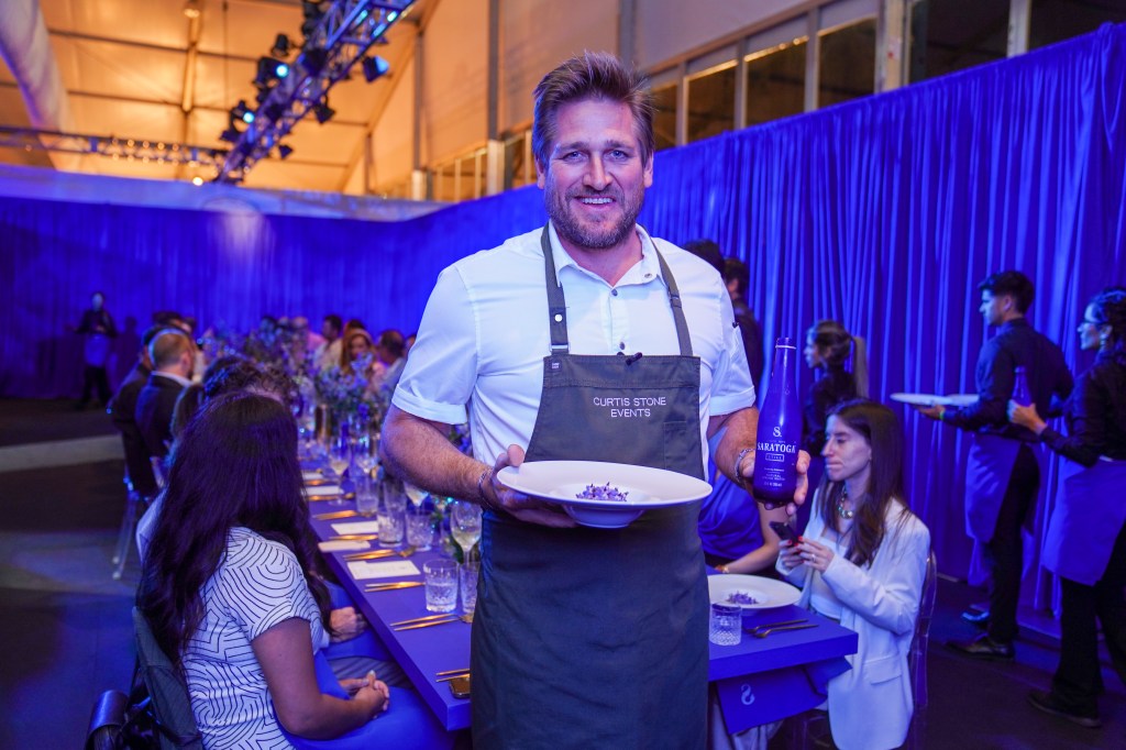 Chef Curtis Stone attends Kathy Hilton and Rick Hilton's Special Holiday Dinner for Saratoga Spring Water prepared by Chef Curtis Stone on December 02, 2024 in Miami, Florida.