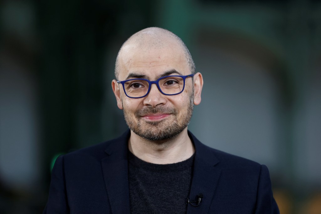 Demis Hassabis, founder and chief executive of Isomorphic Labs, at the AI Action Summit on Feb. 10, 2025.