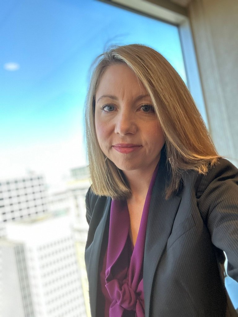 Former US Attorney Jessica Aber in a suit in an updated social media photo