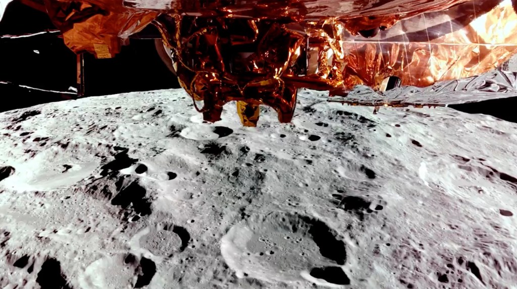 Firefly Aerospace's Blue Ghost lunar lander orbited the moon on Feb. 26, 2025.