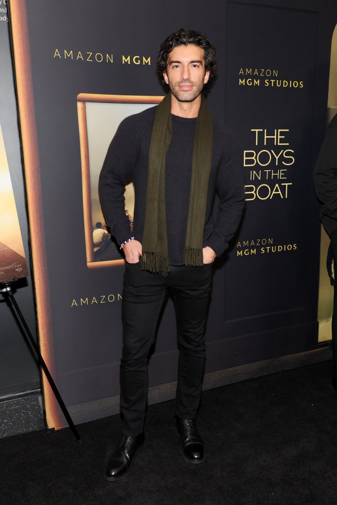 Justin Baldoni attends "The Boys In The Boat" New York Screening at Museum of Modern Art on December 13, 2023 in New York City. 