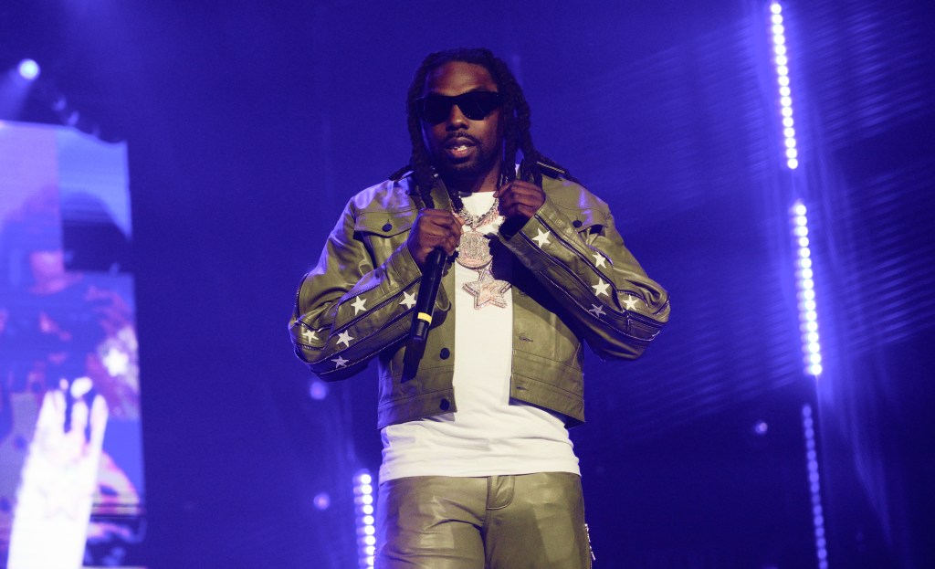 Young Scooter performs during Future & Friends "One Big Party Tour" at State Farm Arena in Atlanta on Jan. 14, 2023.